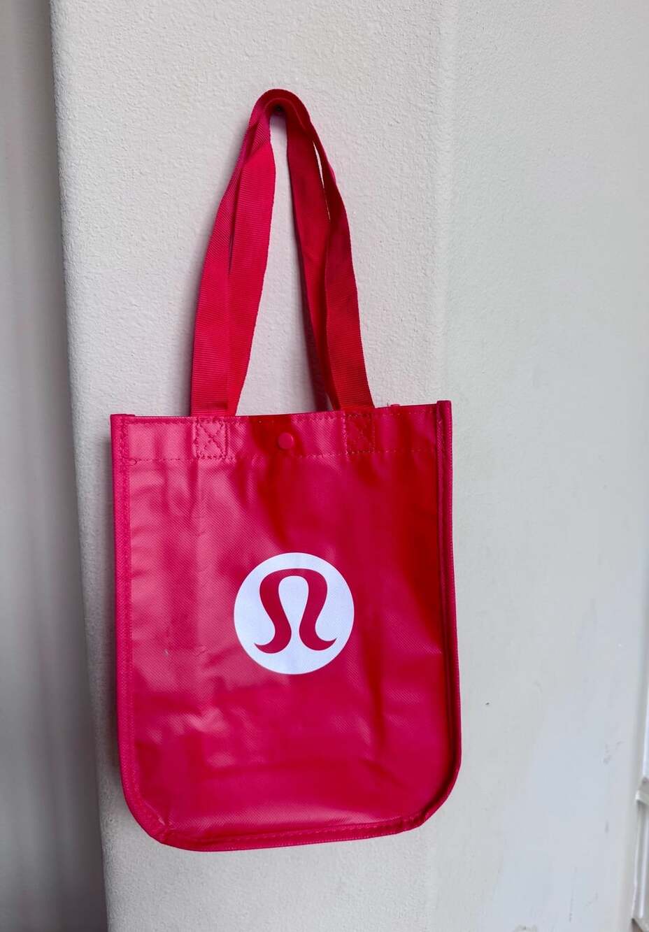 Lululemon NEW Small Red Made To Feel Reusable Shopping Tote Bag